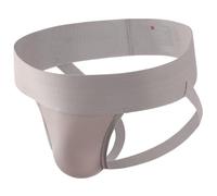 BRODDLE Men's Jockstrap Nylon Pouch 2.5 Inch Wide Band Performance Workout Daily Sports Athletic Supporters, Light Grey, XL
