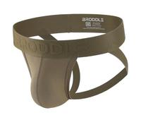 BRODDLE Men's Jockstrap Underwear Active Athletic Supporters Elastic Waistband Jock Straps Male Army Green