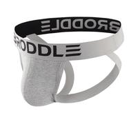 BRODDLE Men's Jockstrap Underwear Active Athletic Supporters Elastic Waistband Jock Straps Male Grey