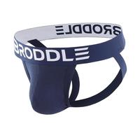BRODDLE Men's Jockstrap Underwear Active Athletic Supporters Elastic Waistband Jock Straps Male Navy Blue
