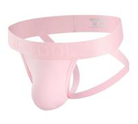 BRODDLE Men's Jockstrap Underwear Active Athletic Supporters Elastic Waistband Jock Straps Male Pink