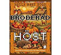 Broderad Höst eller höstmönster för korstyn för färgläggning: broderi bok