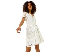 Broderie Anglaise Tiered Dress Dusk White 16