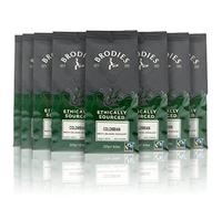 Brodies Ethically Sourced Artisan Ground Coffee - Colombian Fairtrade 100% Arabica smooth, balanced, chocolatey, medium Strength, standard Grind, Hand roasted (8 Pack of 227 g)