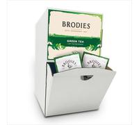 Brodies Green Tea Tag and Envelope -1 Dispenser box of 250 tea bags - Light and refreshing blend of pure Sencha Green Tea, rich in antioxidants