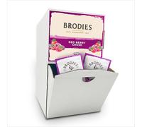 Brodies Red Berry Crush Tag and Envelope - 1 Dispenser box of 250 tea bags - A mix of Berries and Fruits for an Infusion with a superb Aroma, Caffeine Free