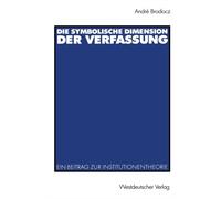 Brodocz - Die symbolische Dimension der Verfassung - New paperback or - P555z