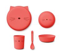 Brody PLA Dinnerware Set - set of 4 Red one size