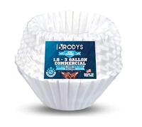 Brodys Extra Large Coffee Filters - Compatible with Bunn 1.5 to 3 Gallon Commercial Coffee & Tea Machines - (275 Count), 13 inch x 5 inch TALL WALLED, All-Natural Paper, No Messy Ground Overflow