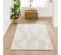 Broga Abstract Rug Ecru