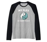 Broga Funny Yoga Gym Humor Gym Bro Yoga Strength Flexible Raglan Baseball Tee