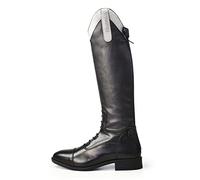 Brogini Como Piccino Kids Stretch Riding Boots with laces and Silver Sparkly Top (4.5, UK Footwear Size System, Big Kid, Alpha, Medium, Medium)