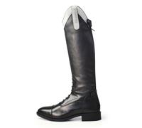 Brogini Como Piccino Kids Young Rider Long Competiton Riding Boots Black/Silver