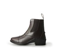 Brogini Tivoli Leather Paddock Zip Front Riding Boot in Black or Brown (Brown, 10.5, UK Footwear Size System, Adult, Women, Alpha, Medium, Medium)