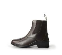 Brogini Tivoli Leather Paddock Zip Front Riding Boot in Black or Brown (Brown, 8, UK Footwear Size System, Adult, Women, Alpha, Medium, Medium)