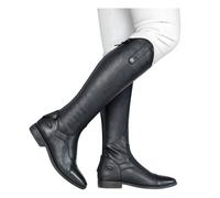 Brogini Unisex Adult Casperia V2 3D Leather Stretch Long Riding Boots Black (5 Uk Slim)