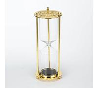 Brogtorl Empty Bottle Hourglass Empty Hourglass 360° Rotating & Engraving Brass Sand ClockMetal Sand Watch,Large Unique,Antique Hour Glass Sandglass For Home Office Desk Decorative