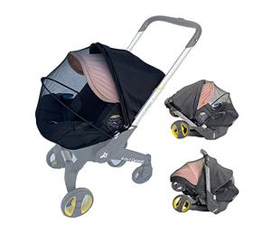 Brogtorl Mosquito Net for Baby Stroller, Compatible with Doona Pushchair, Universal Mosquito Net with Sun Visor