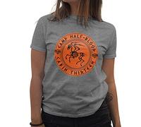 BroiderStudio Camp Half-Blood Cabin Thirteen Hades Women's Grey T-Shirt Size S