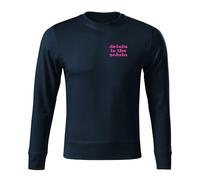 BroiderStudio DELULU is The SOLULU Navy Embroidered Original Logo Sweatshirt Premium Class Unisex Size M
