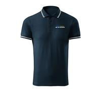 BroiderStudio Fight Like Ukrainians Zelensky Ukraine Wins Navy Embroidered Design Original Logo Polo Shirt Premium Class Men Size M