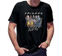 BroiderStudio Friends Horror Movies Stephen King Men's Black T-Shirt Size L