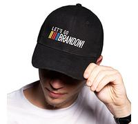 BroiderStudio Let's Go Brandon FJB Black Baseball Delta Cap Adjustable Unisex Original Embroidered Urban Logo
