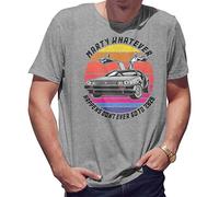 BroiderStudio Marty Whatever Happens Don't Ever Go to 2020 Men's Grey T-Shirt Size XL