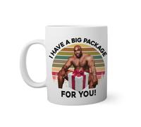 BroiderStudio Retro I Have a Big Package for You Barry White Mug | Funny Novelty Mugs for Coffee Tea 330ml