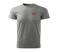 BroiderStudio Stark Industries Iron Man Super Hero Grey Embroidered Design Original Logo T-Shirt Premium Class Men Size XXL