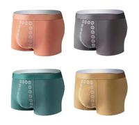 BROIEEN Men's Energetic Massage Underwear - Magnetic Therapy (4pcs, 4XL)