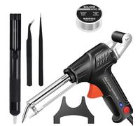 BROIEEN Multi-Function Soldering Iron Soldering Gun Set, 60W External Heating, Black