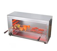 Broiler Grill & Cheese Melter Oven - Countertop Stainless Steel Grill with Adjustable Thermostat (50°C-300°C) - Ideal for Melting Cheese and Grilling Various Foods