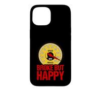 Broke But Happy Funny Speedometer Car Enthusiast Racing Case for iPhone 15