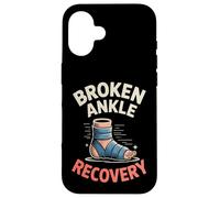 Broken Ankle Recovery Funny Injury Support Case for iPhone 16