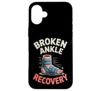 Broken Ankle Recovery Funny Injury Support Case for iPhone 16 Plus