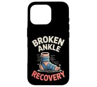 Broken Ankle Recovery Funny Injury Support Case for iPhone 16 Pro