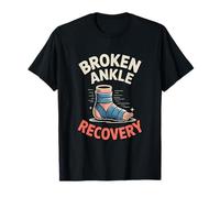 Broken Ankle Recovery Funny Injury Support T-Shirt