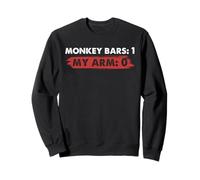 Broken Arm Fracture Recovery Monkey Bars Cast Humor Patient Sweatshirt