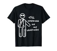 Broken Arm Kids Get Well Working on Landings Funny Gift T-Shirt