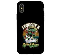 Broken Arm Recovery Kids Boys Dinosaur I Fought A T-rex Case for iPhone X/XS
