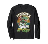 Broken Arm Recovery Kids Boys Dinosaur I Fought A T-rex Long Sleeve T-Shirt
