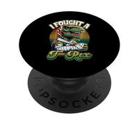 Broken Arm Recovery Kids Boys Dinosaur I Fought A T-rex PopSockets Adhesive PopGrip