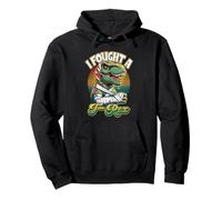 Broken Arm Recovery Kids Boys Dinosaur I Fought A T-rex Pullover Hoodie