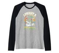 Broken Arm Recovery Kids Boys Dinosaur I Fought A T-rex Raglan Baseball Tee