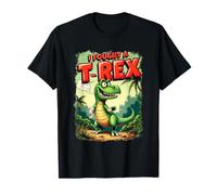 Broken Arm Recovery Kids Cartoon Dinosaur I Fought A T-rex T-Shirt