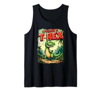 Broken Arm Recovery Kids Cartoon Dinosaur I Fought A T-rex Tank Top