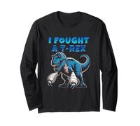 Broken Arm Recovery Kids Dinosaur Cast Healing Adventure Long Sleeve T-Shirt