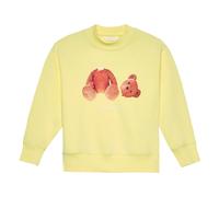 Broken Bear Sweatshirt- female- Palm Angels- Kids Sweatshirts- Yellow- 4 Y- Kids 4 Y