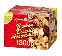 Broken Biscuit Assortment 1300g - Variety of delicious biscuits (02 Boxes)